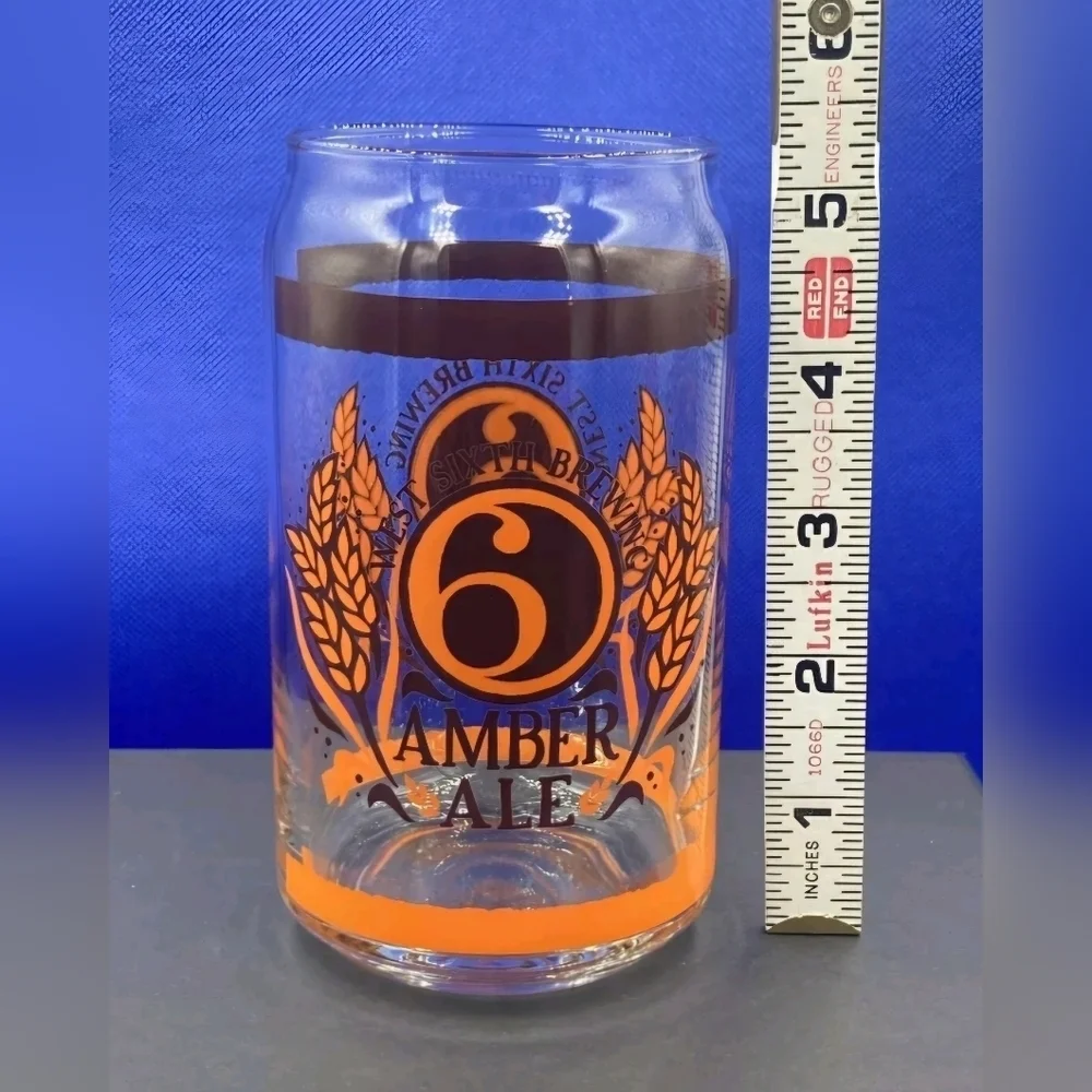 West Sixth Brewing | Amber Ale & Mecican Style Lager Beer Glasses | Set Of 4 - Picture 7 of 15
